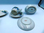 6 piece blue floral china b